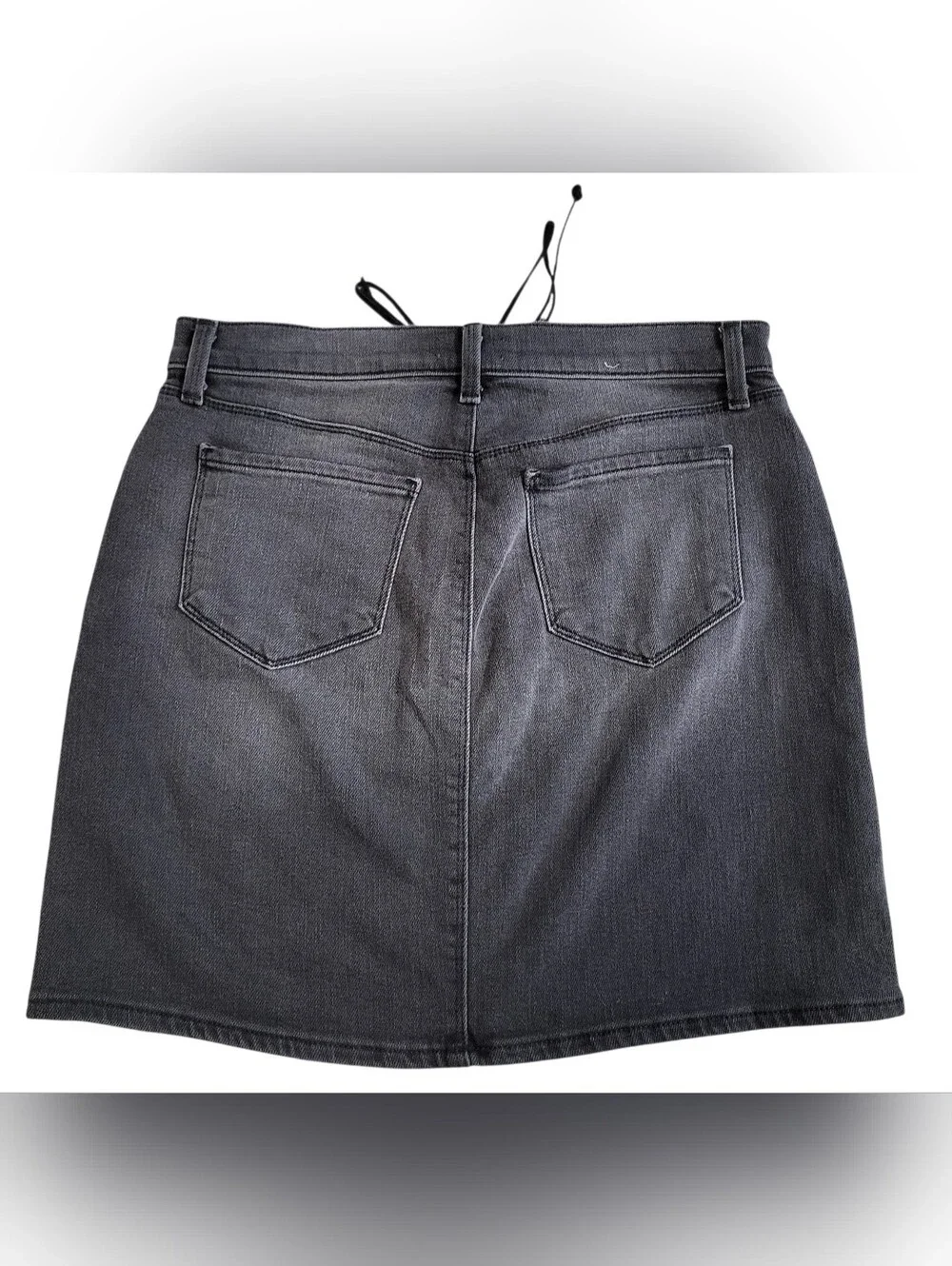 L'AGENCE Portia High Rise Women's Black Denim Lace Up Mini Skirt sz 27
